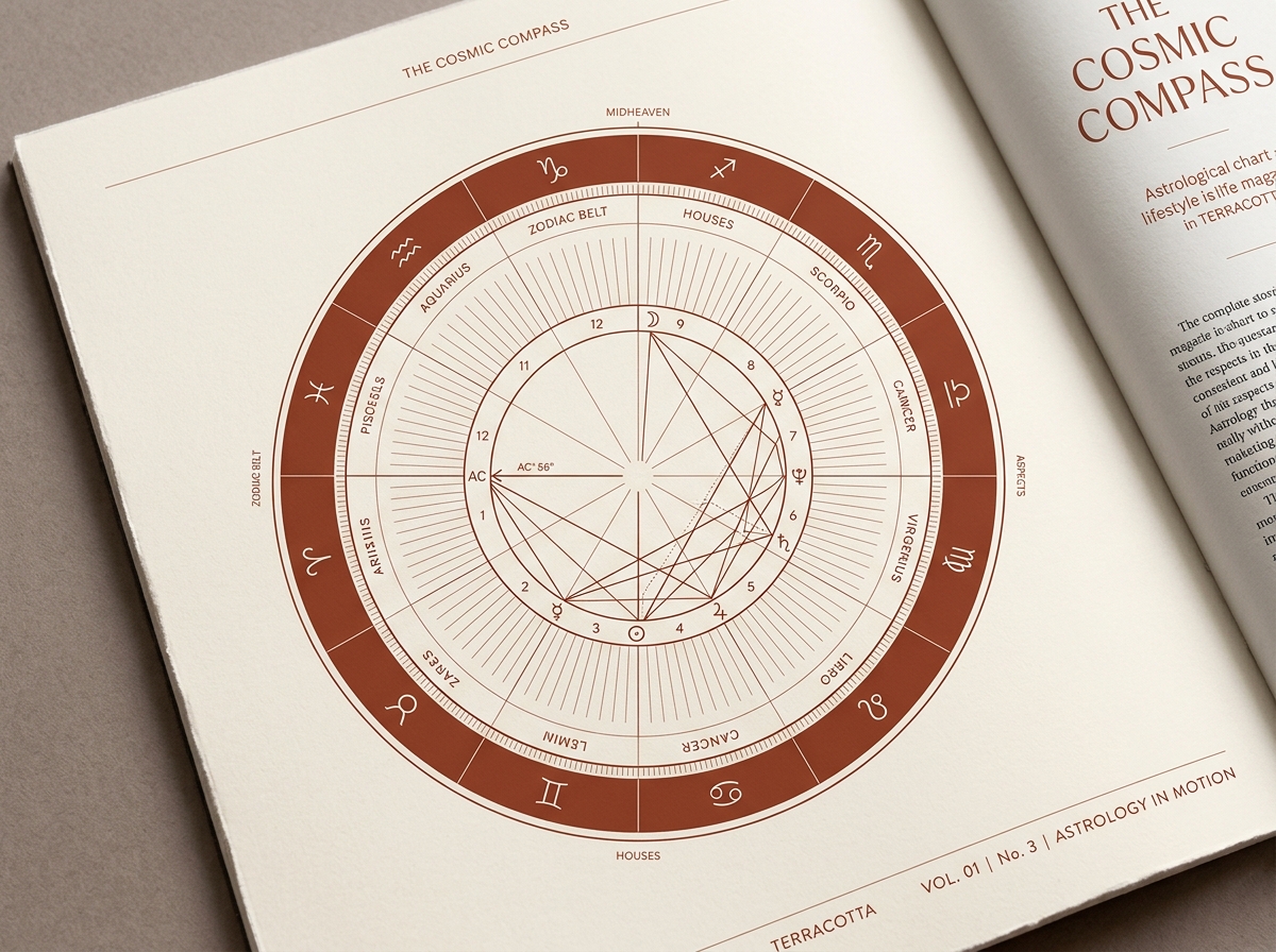 Representação visual geométrica de um mapa astral